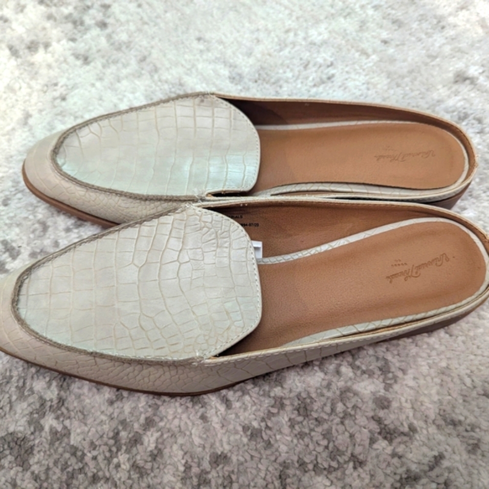 Women's Dekota Mules Bone Shoes - Universal Thread 11 New Without Tags Boss Babe - Picture 3 of 8